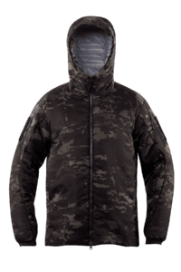 Camouflage jacket with hood